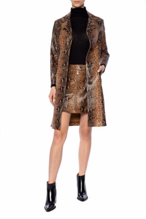 'oba' coat with snakeskin print, zdjęcie 2 'oba' coat with snakeskin print od AllSaints